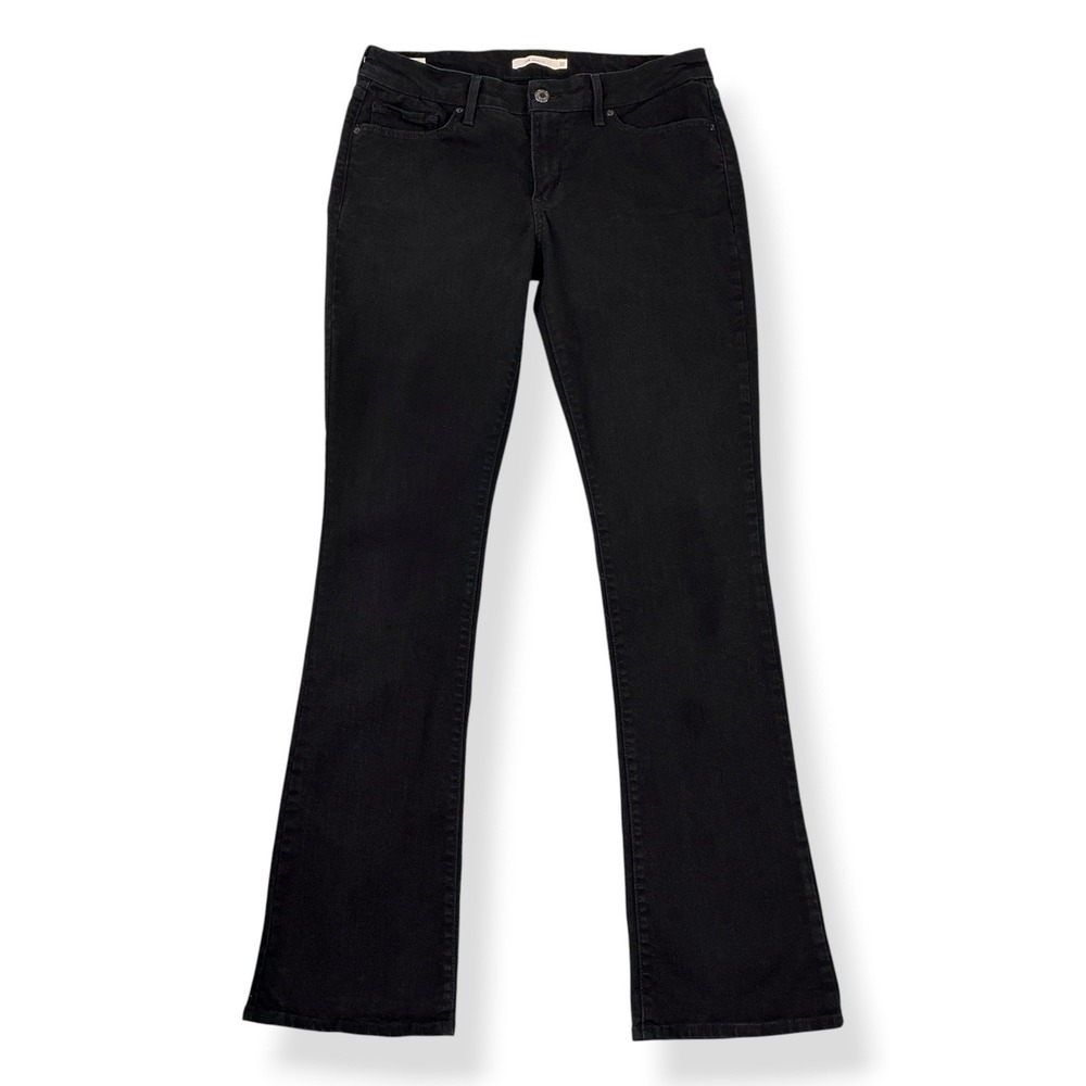 Levis Jeans Women 32x32.5 Black 715 Bootcut Low Rise Stretch Western